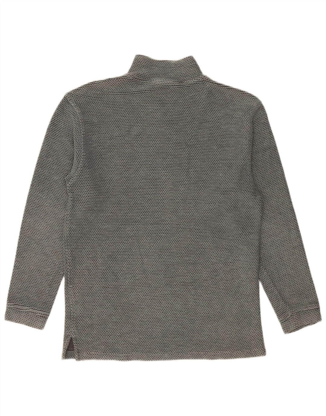 Felpa da uomo con collo con zip Weird Fish, cotone verde medio