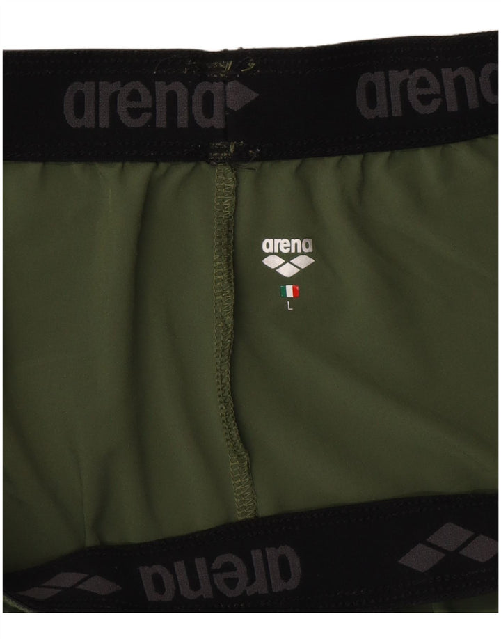 Pantaloncini sportivi da uomo Arena grandi in poliestere kaki