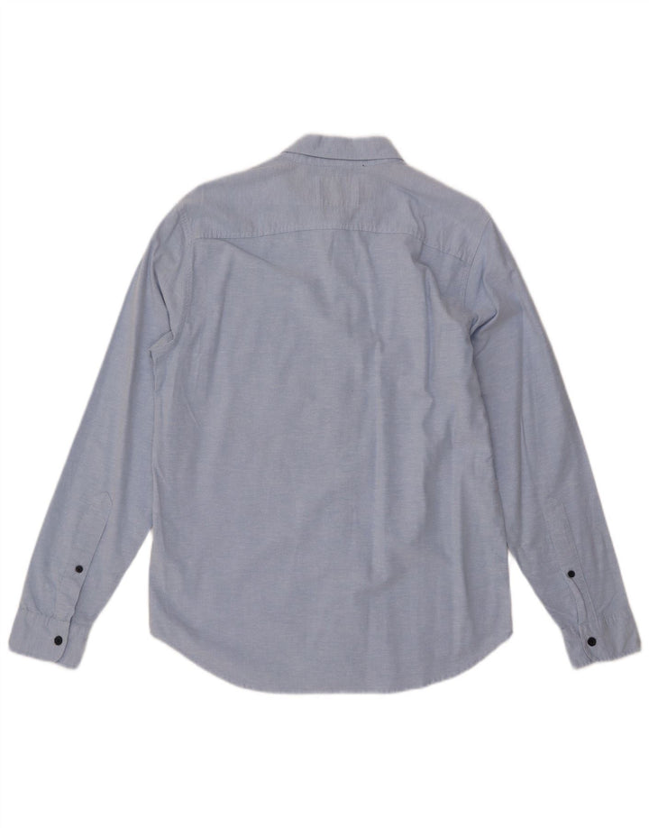 Camicia da uomo HOLLISTER in cotone blu medio