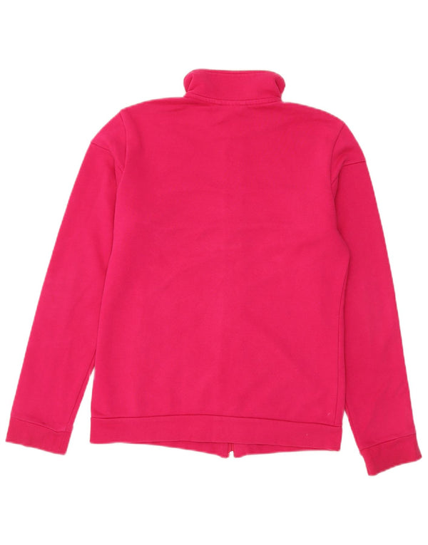 Giacca da tuta da donna Adidas UK 8/10 Small Pink Colourblock Cotton