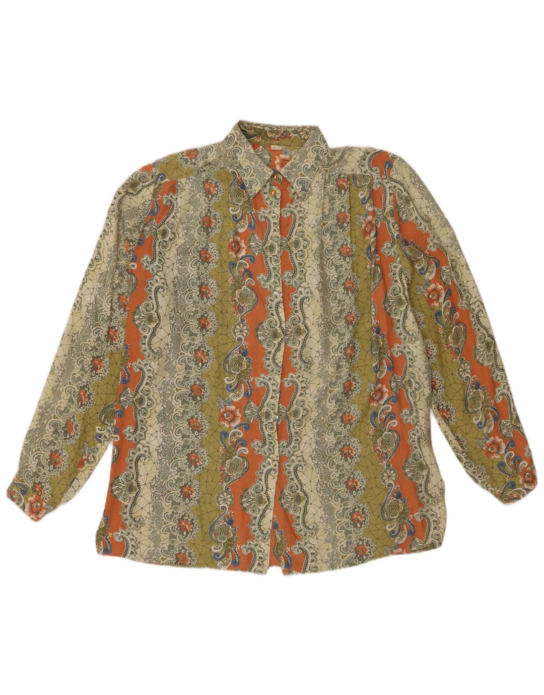 Camicetta oversize da donna VINTAGE EU 40 Paisley medio multicolore