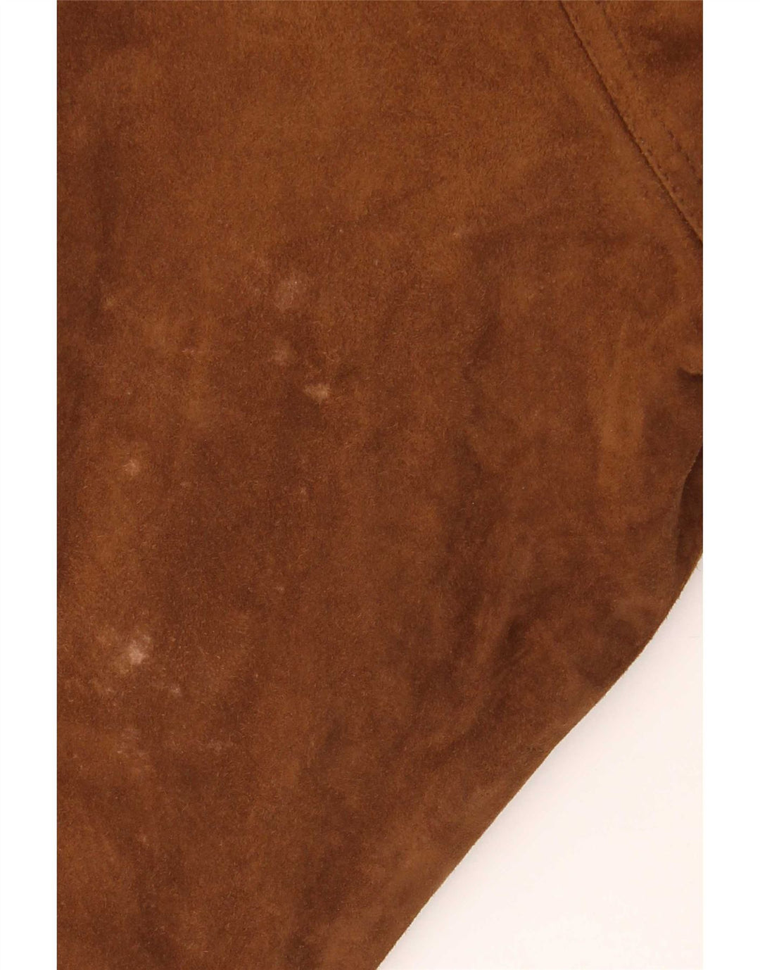 Giubbotto bomber vintage in pelle scamosciata da uomo IT 54 2XL in pelle marrone