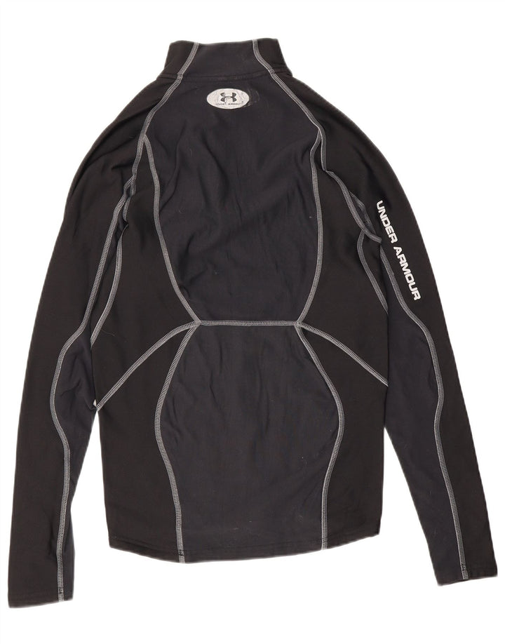 Maglia da ginnastica Under Armour da uomo Cold Gear Graphic Pullover media nera
