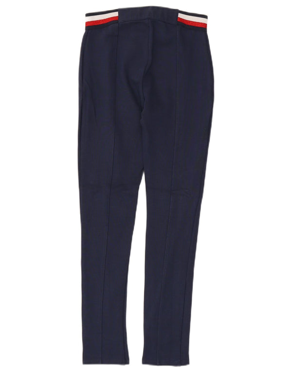 Pantaloni casual slim per ragazze Tommy Hilfiger 9-10 anni W24 L25 Blu navy