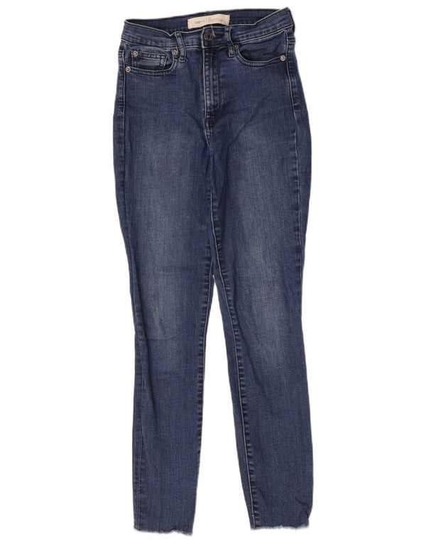 Jeans skinny da donna a vita super alta Gap US 00 2XS W24 L27 cotone blu