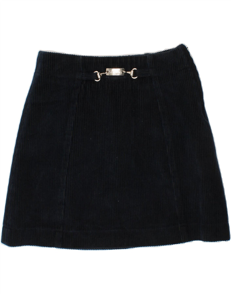 LES COPAINS Girls Corduroy Skirt 5-6 Years W21 Navy Blue Cotton Vintage Les Copains and Second-Hand Les Copains from Messina Hembry 