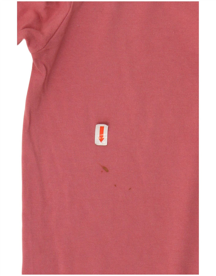 Top ADIDAS da donna a manica lunga UK 8 piccolo cotone rosa