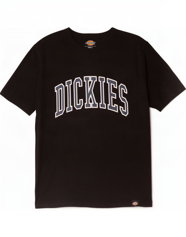 T-shirt grafica da uomo Dickies Top piccola in cotone nero