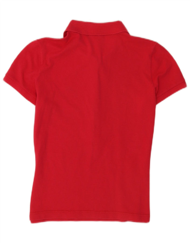 Polo da donna a maniche corte Lacoste taglia 40 cotone rosso medio