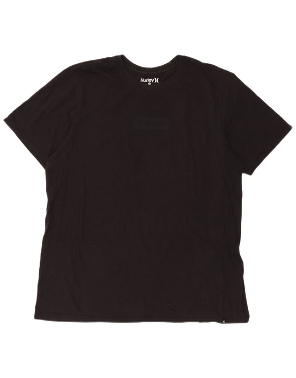 HURLEY Mens Grant Fit Graphic T-Shirt Top XL Black Cotton