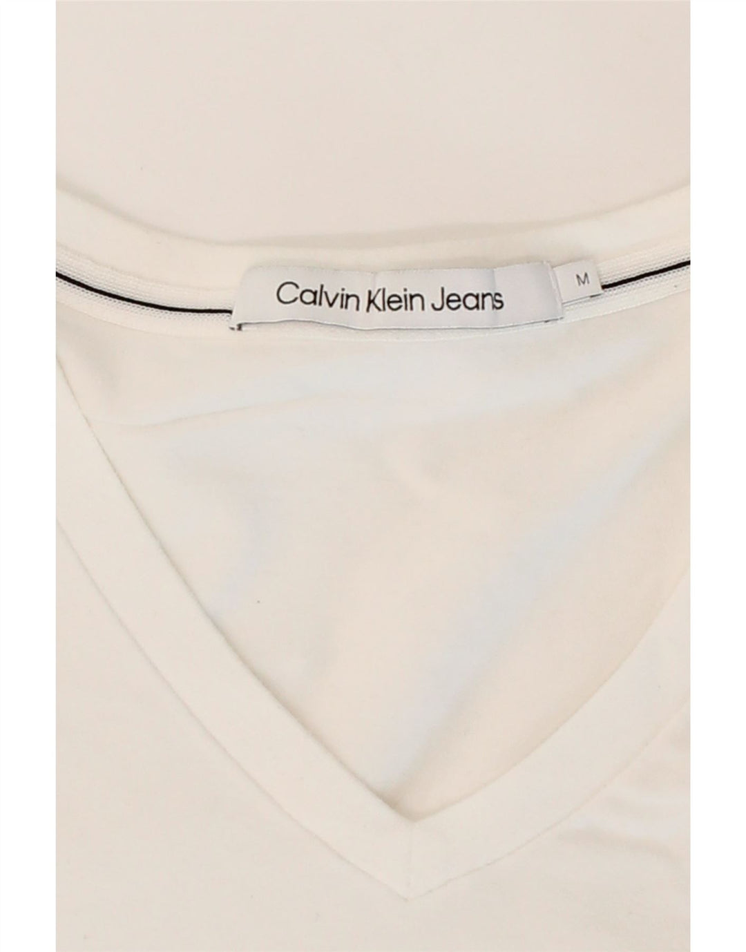 CALVIN KLEIN JEANS Mens T-Shirt Top Medium White Vintage Calvin Klein Jeans and Second-Hand Calvin Klein Jeans from Messina Hembry 