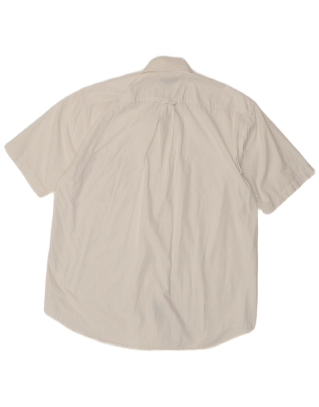 Gant Camicia da uomo a maniche corte, vestibilità regolare, grande, in cotone bianco