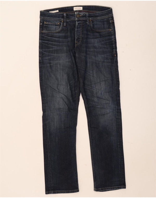 Jeans dritti vestibilità regolare Clark da uomo Jack & Jones W32 L32 blu