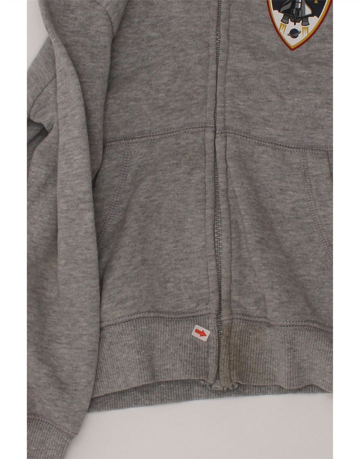 Maglione con cappuccio e zip grafica da bambino Benetton 5-6 anni Grigio