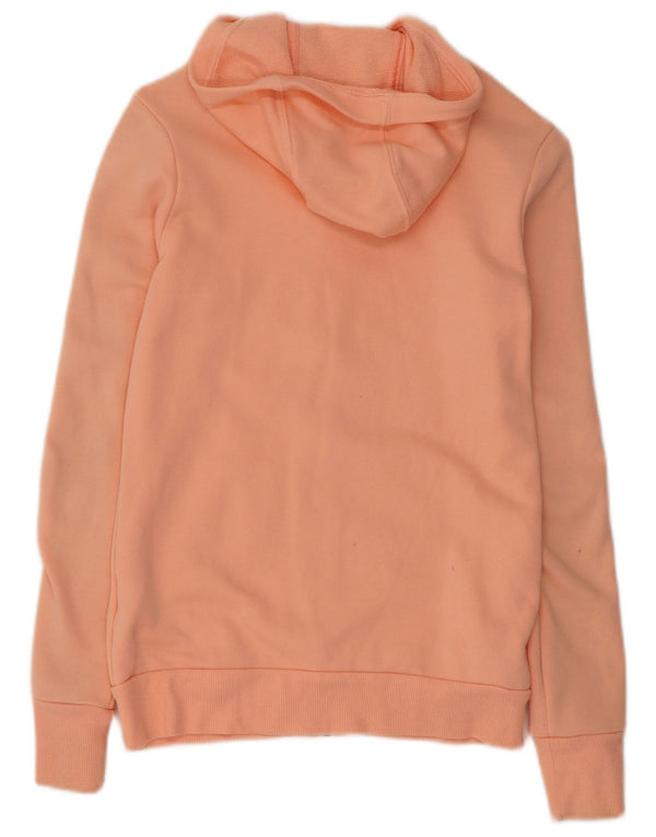 Felpa con cappuccio e zip grafica Adidas per ragazze 13-14 anni in cotone color block rosa