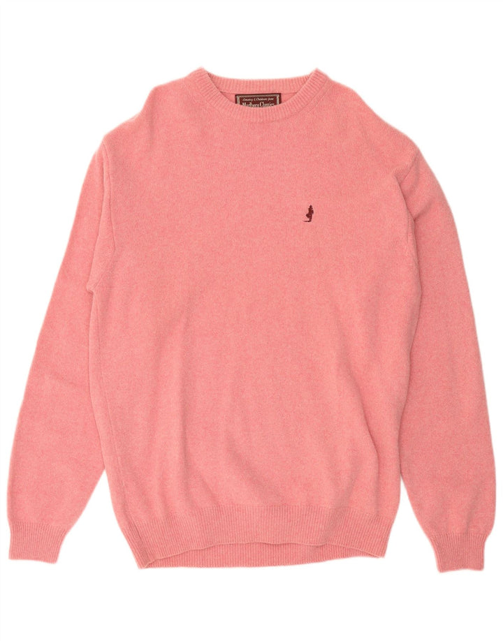 MARLBORO CLASSICS Maglione maglione girocollo da uomo XL lana rosa