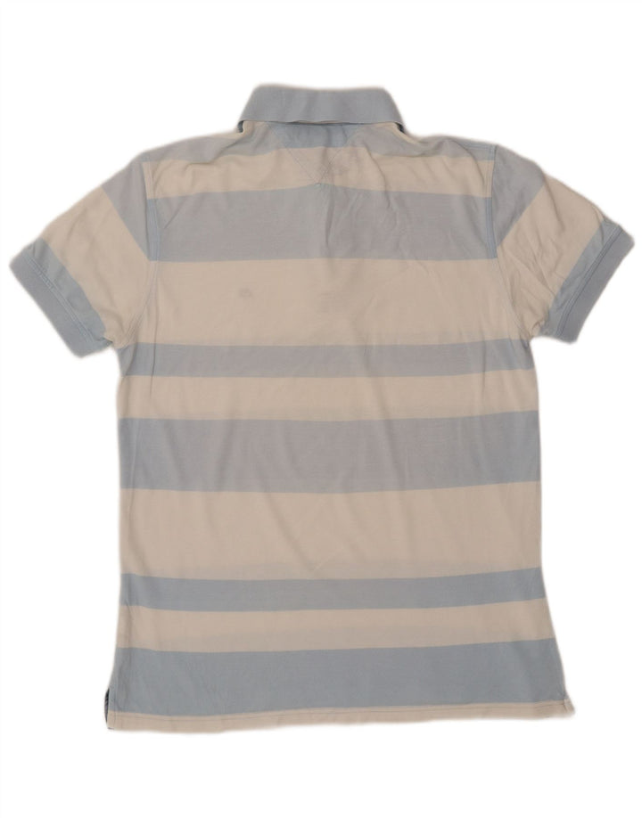 Polo da uomo su misura Tommy Hilfiger a righe blu medio