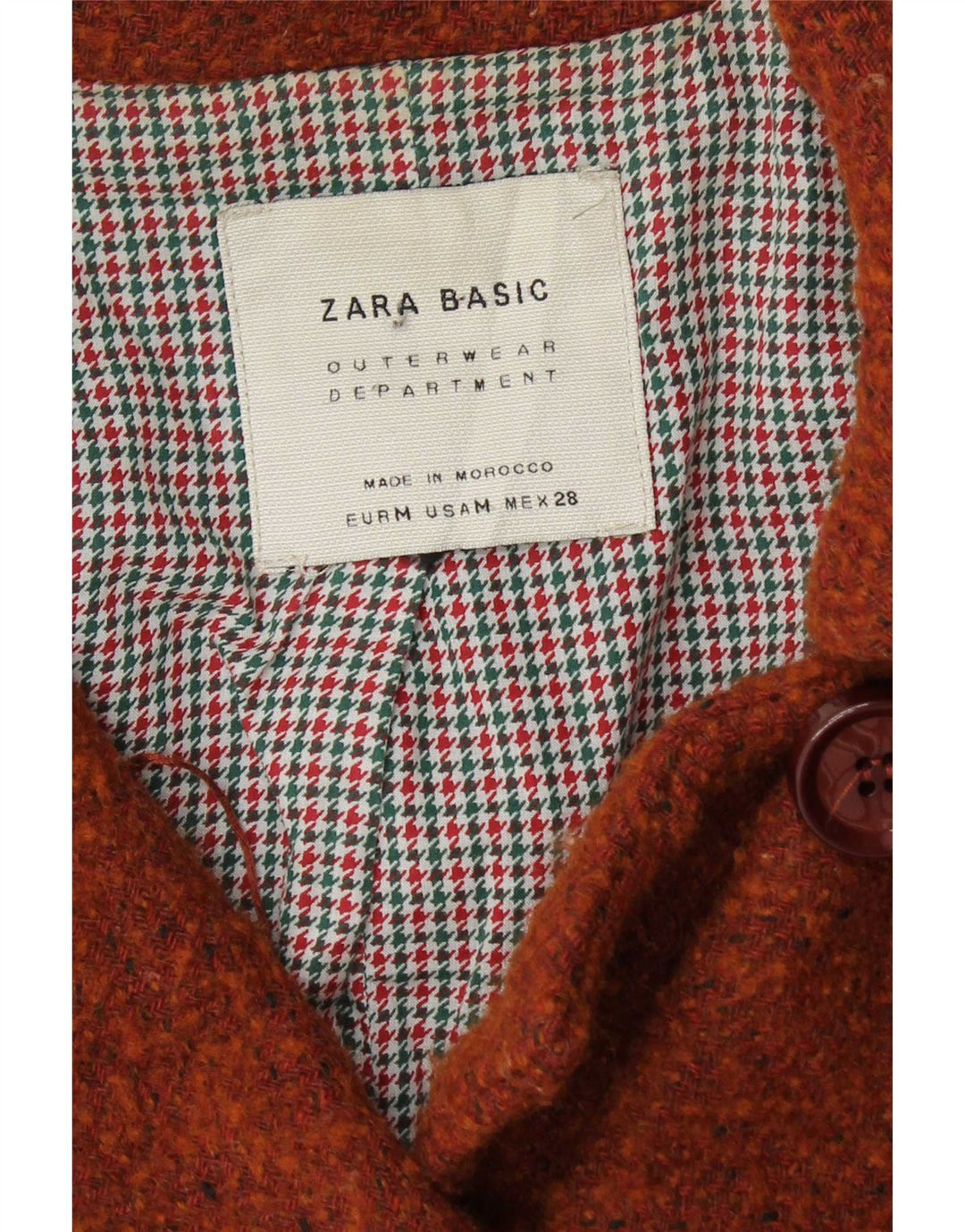 Cappotto doppiopetto da donna Zara UK 12 Lana marrone medio