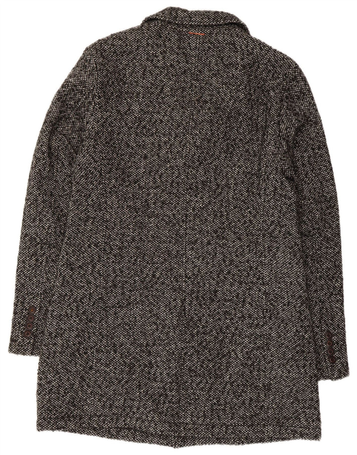 Cappotto da uomo Hugo Boss EU 52 XL Acrilico chiazzato grigio