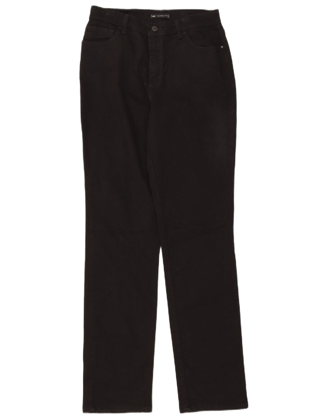 Jeans dritti vestibilità classica da donna LEE US 8 medi W28 L34 cotone nero