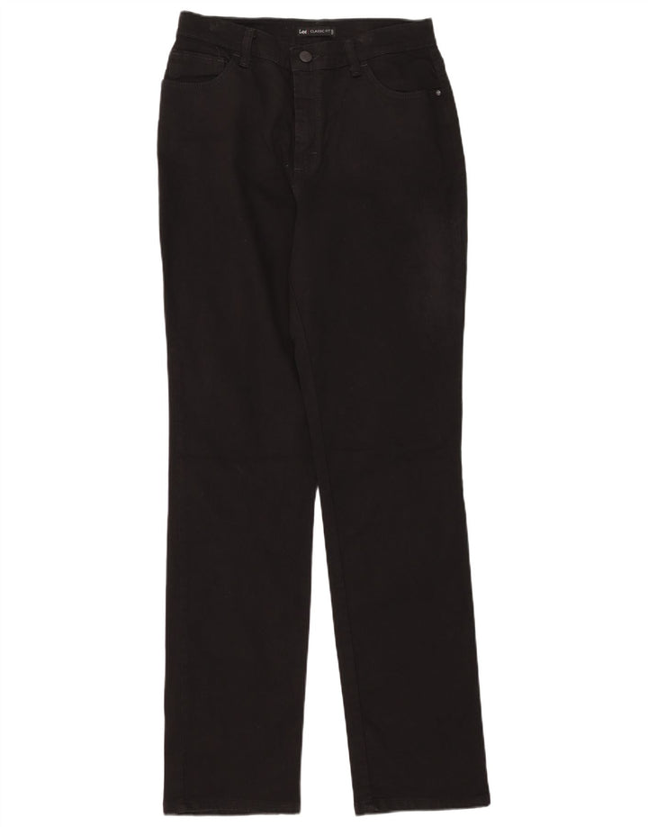 Jeans dritti vestibilità classica da donna LEE US 8 medi W28 L34 cotone nero
