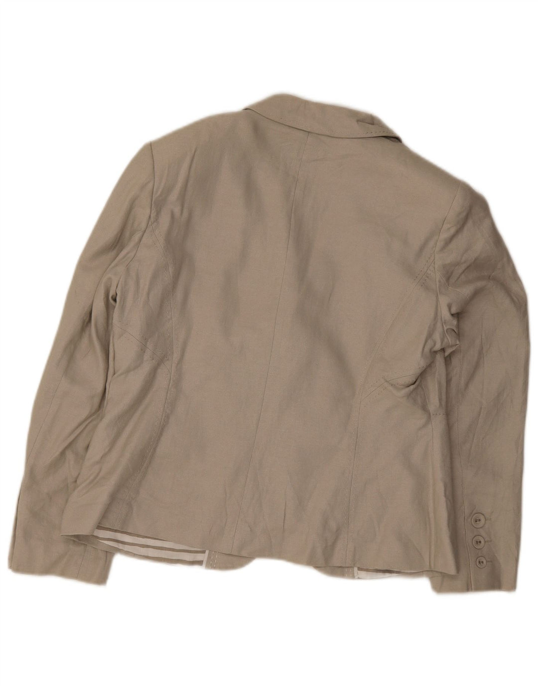 Giacca blazer a 3 bottoni Marks & Spencer da donna UK 16 grande lino verde