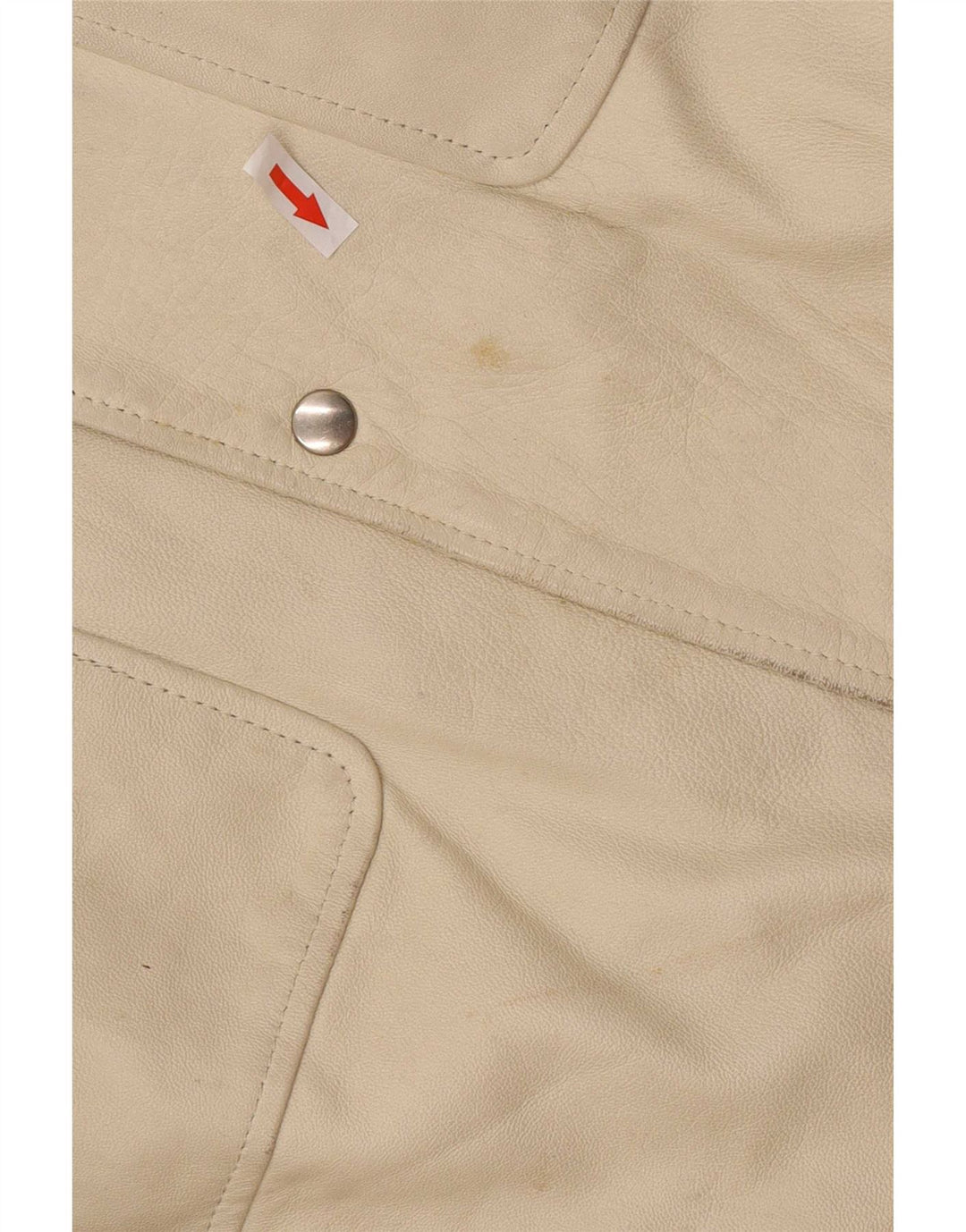 Giacca in pelle da uomo Settore UK 42 XL Beige