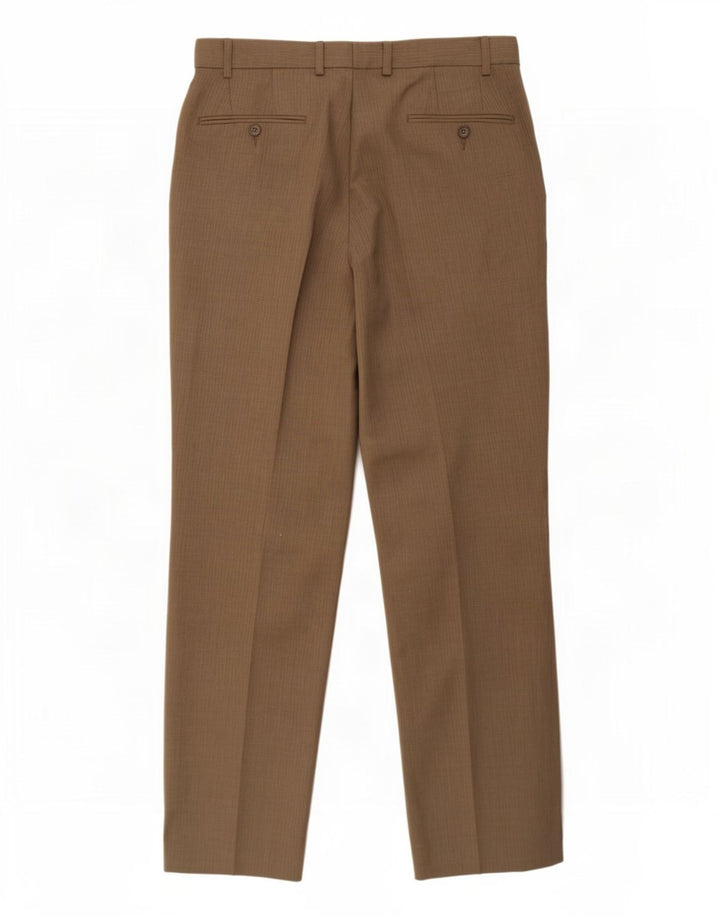 Pantaloni chino dritti da uomo Marks & Spencer W34 L31 poliestere grigio