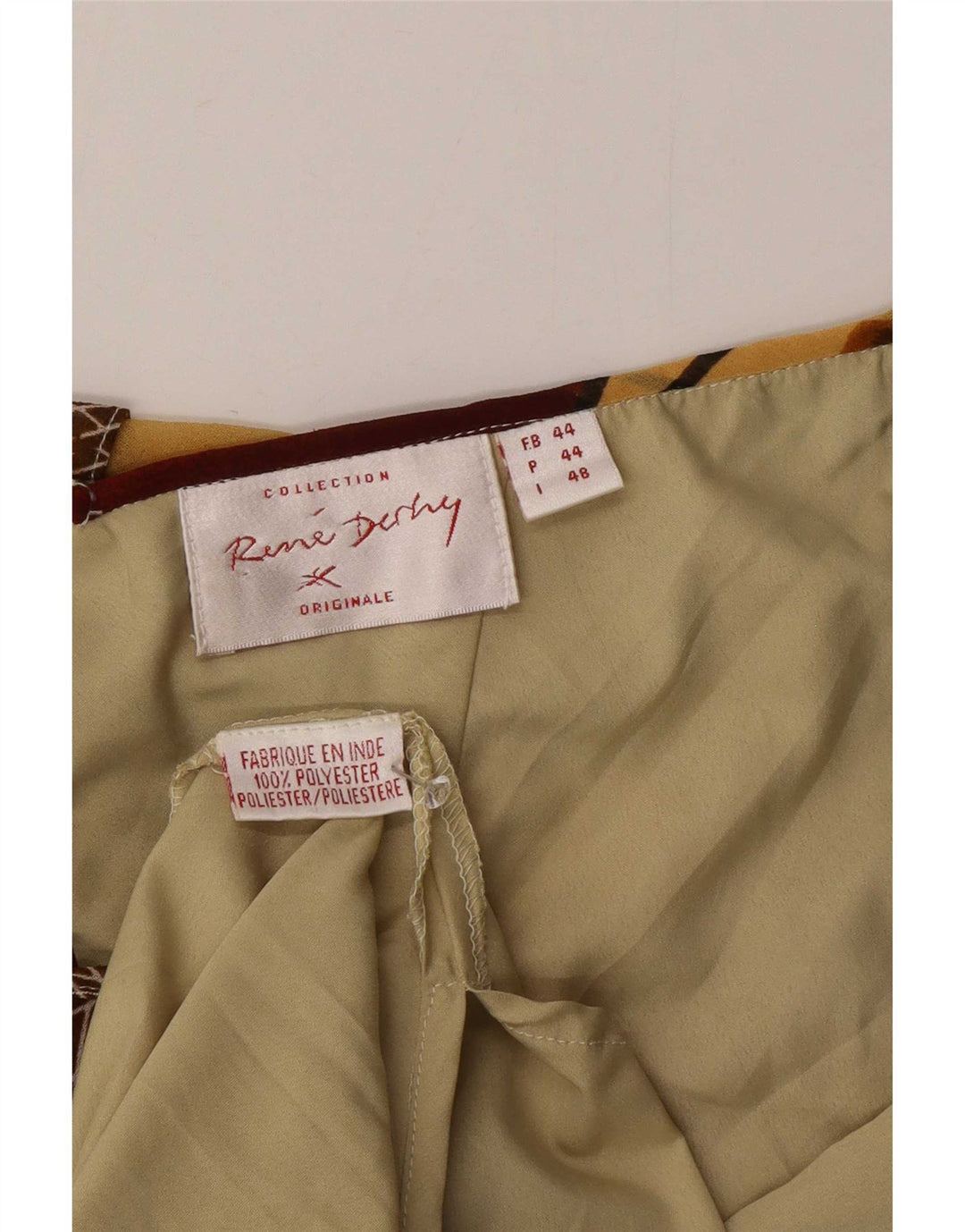 Abito asimmetrico da donna Rene Derhy IT 48 XL Patchwork multicolore