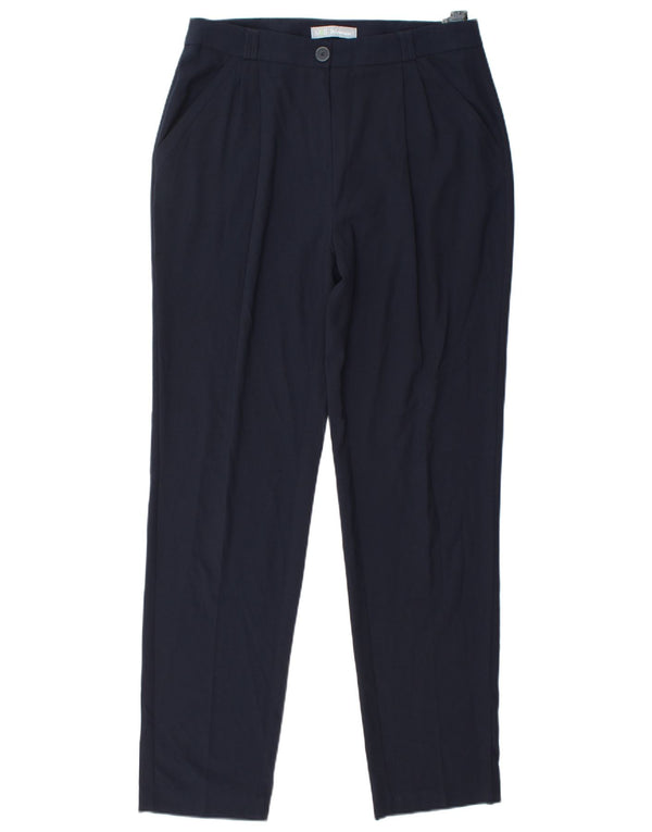 Pantaloni casual da donna Marks & Spencer UK 12 medi W31 L32 Blu navy