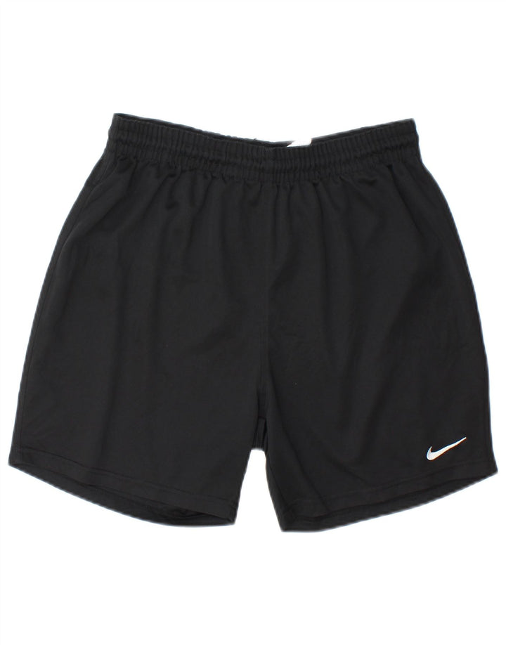 Pantaloncini sportivi Nike da uomo con vestibilità regolare, piccoli, in poliestere nero