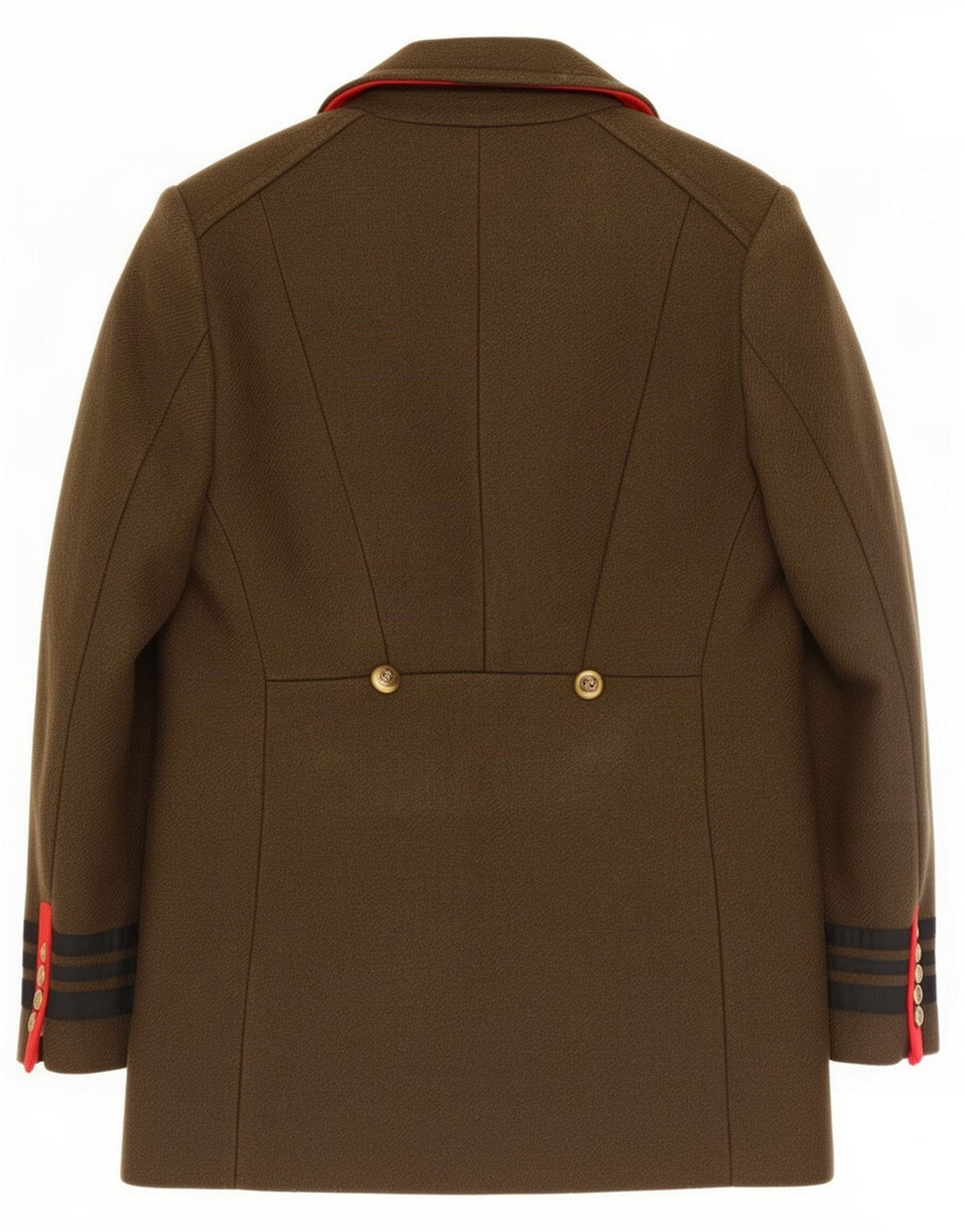 Cappotto da marinaio da donna Zara UK 10 piccolo in lana kaki