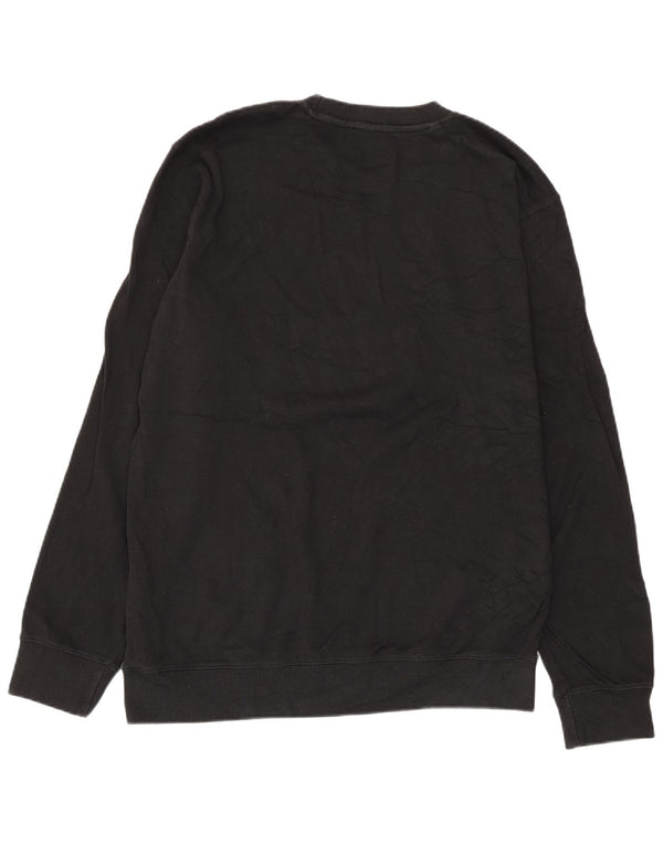 Felpa grafica da uomo Kappa Jumper XL in cotone nero
