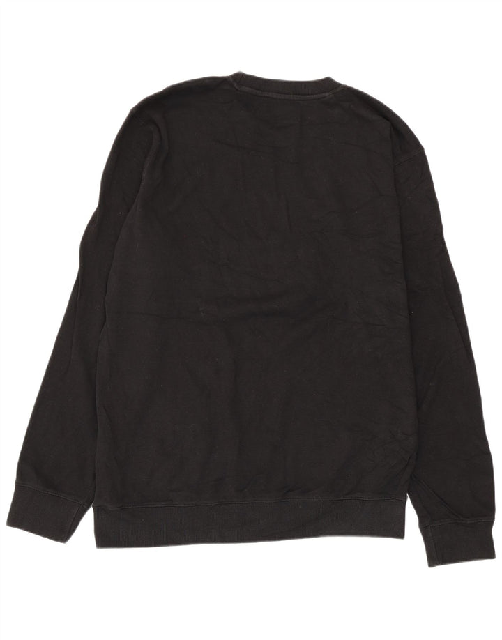 Felpa grafica da uomo Kappa Jumper XL in cotone nero