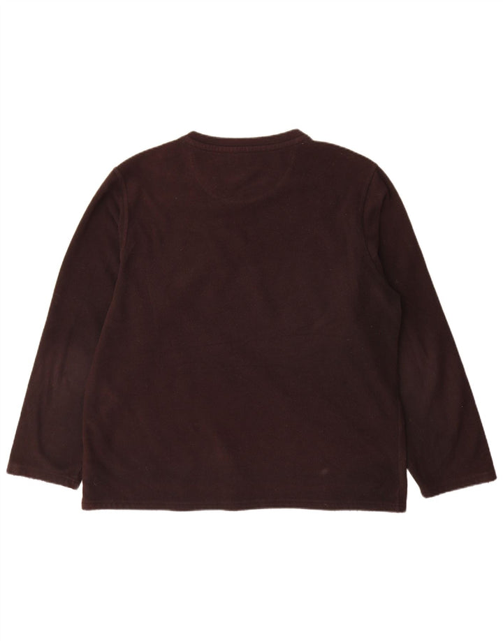 Maglione in pile Marks & Spencer da uomo blu Harbor grande poliestere marrone