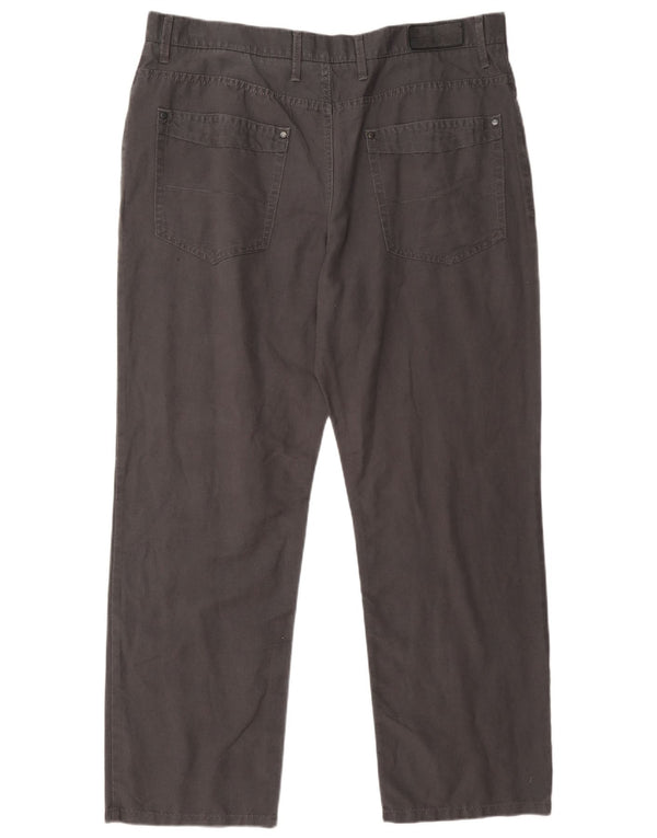 Pantaloni casual dritti Marks & Spencer da uomo blu Harbour W38 L31 grigi
