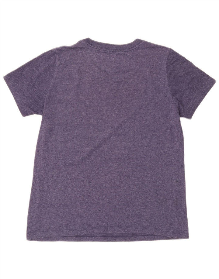 Converse T-shirt da donna dalla vestibilità classica Top UK 12 Medium Navy Blue Flecked