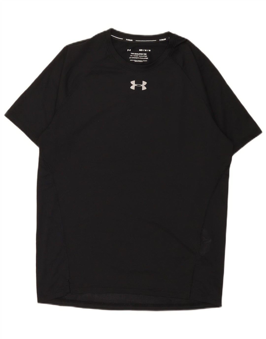 T-shirt da uomo Under Armour Top medio poliestere nero
