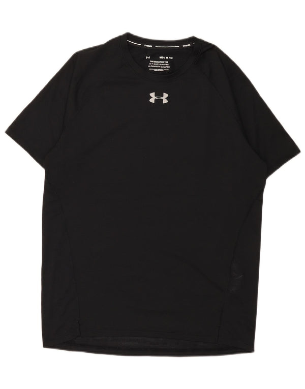 T-shirt da uomo Under Armour Top medio poliestere nero