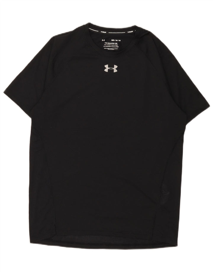 T-shirt da uomo Under Armour Top medio poliestere nero