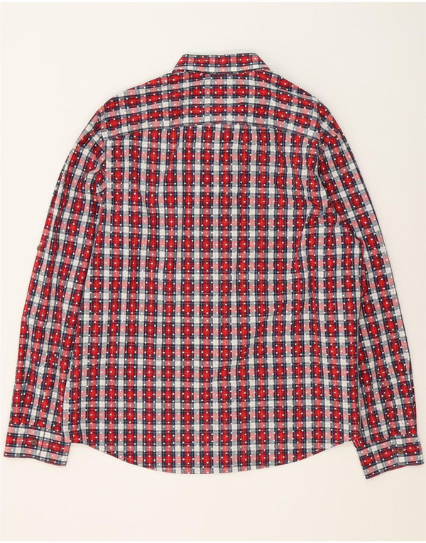 Camicia Penguin Heritage da uomo slim fit 2XL in cotone a quadri rossi