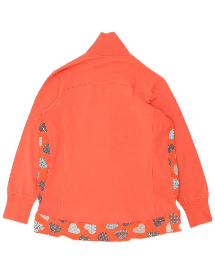Giacca da ginnastica da donna Asics UK 16 Large Orange Heart