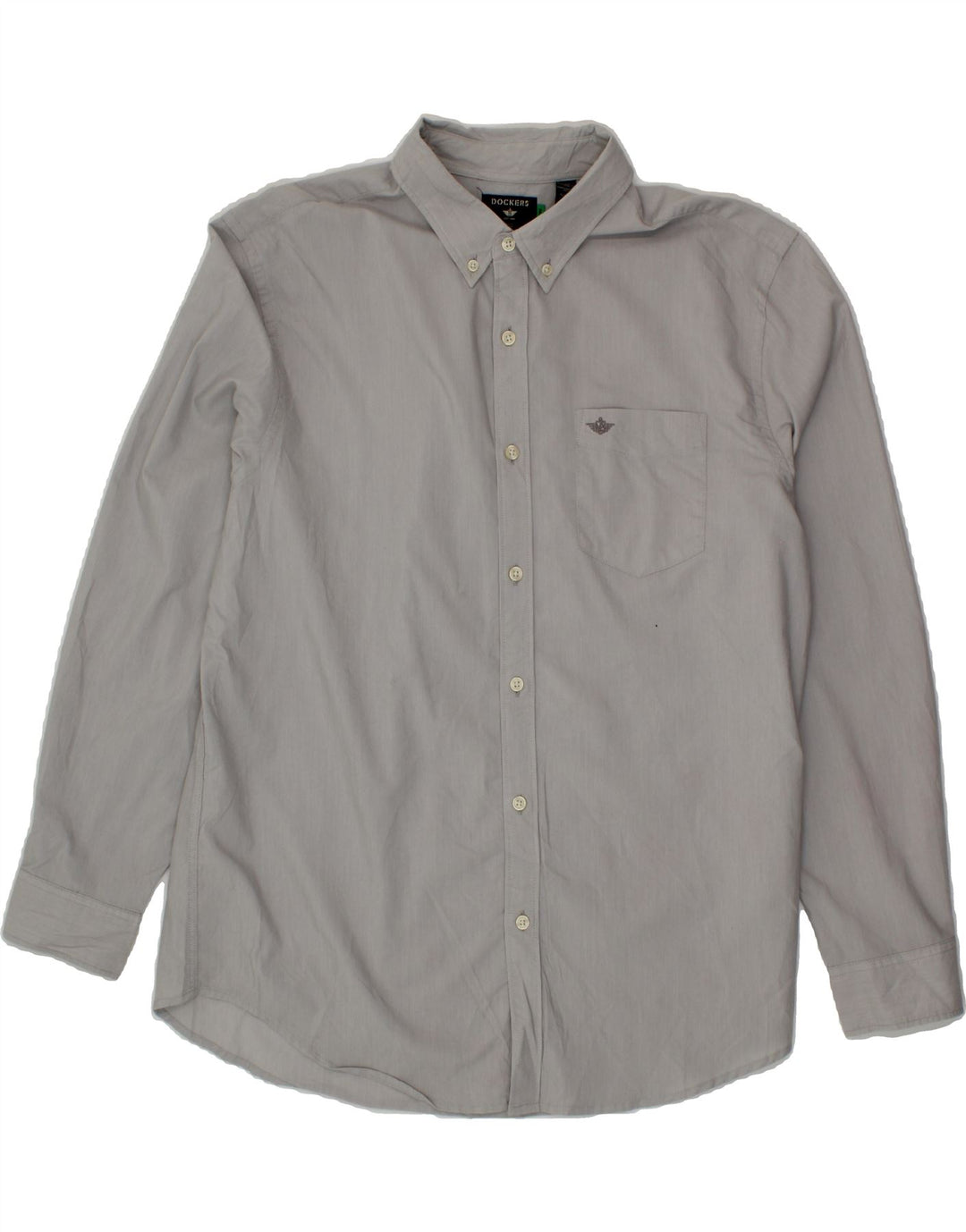 DOCKERS Mens Shirt XL Grey Cotton Vintage Dockers and Second-Hand Dockers from Messina Hembry 
