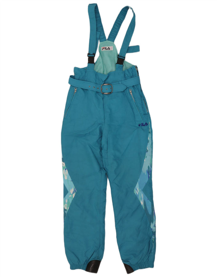 FILA Salopette da sci da donna con cappuccio Set 2 pezzi IT 46 Large Blu geometrico