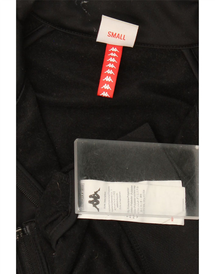 KAPPA Mens Graphic Tracksuit Top Jacket Small Black Colourblock Polyester Vintage Kappa and Second-Hand Kappa from Messina Hembry 