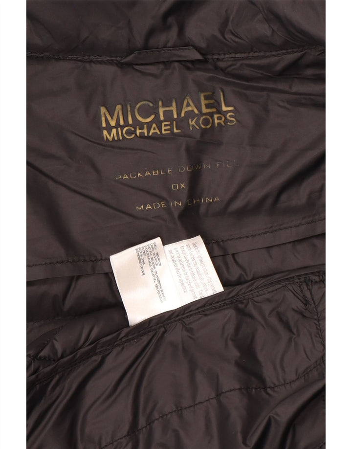 Giacca imbottita da donna Michael Kors UK 18 XL nylon nero