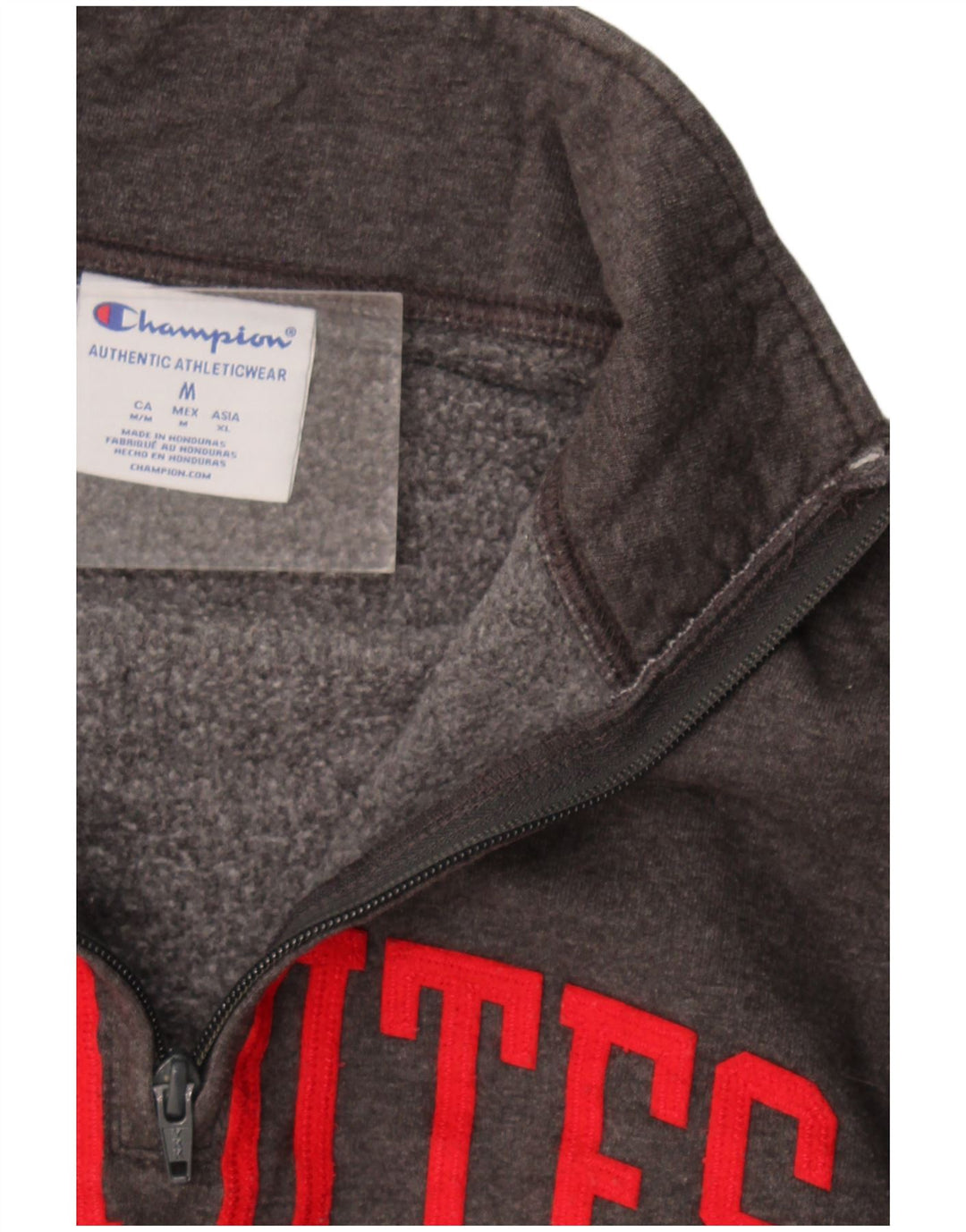 Felpa grafica Champion da uomo Utah Utes, grigio medio chiazzato