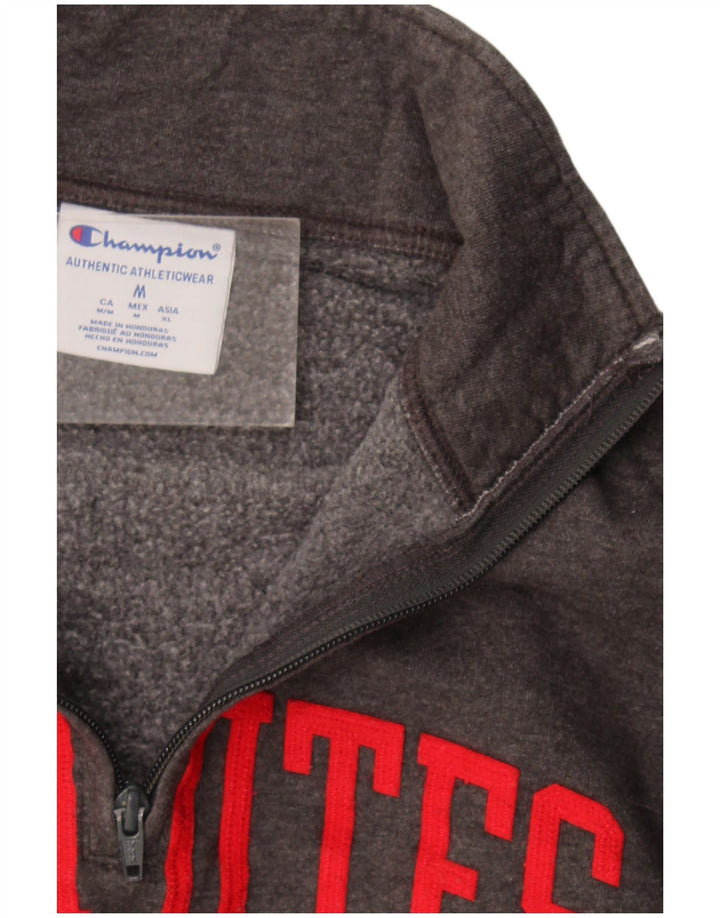 Felpa grafica Champion da uomo Utah Utes, grigio medio chiazzato