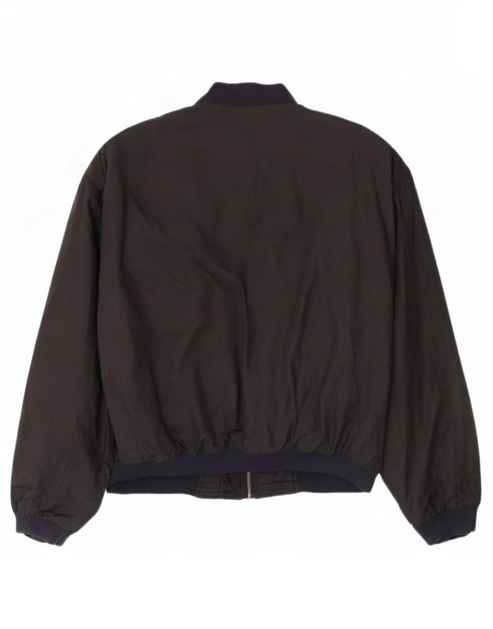 Giubbotto bomber da uomo St. Michael Marks & Spencer UK 42 XL poliestere nero