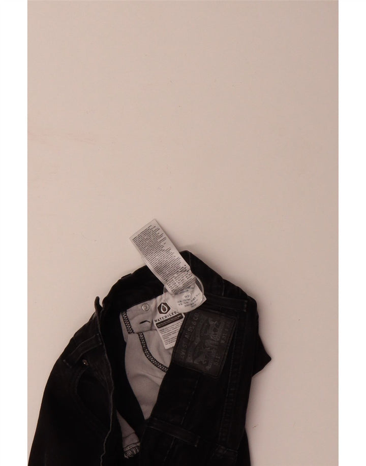 LEVI'S Mens Slim Jeans W31 L31 Black Cotton